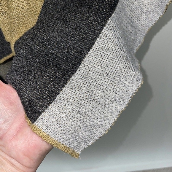 Sole Society Poncho Sweater Wrap Kimono Short Tie Waist Belt Neutrals Earthy - Picture 9 of 9